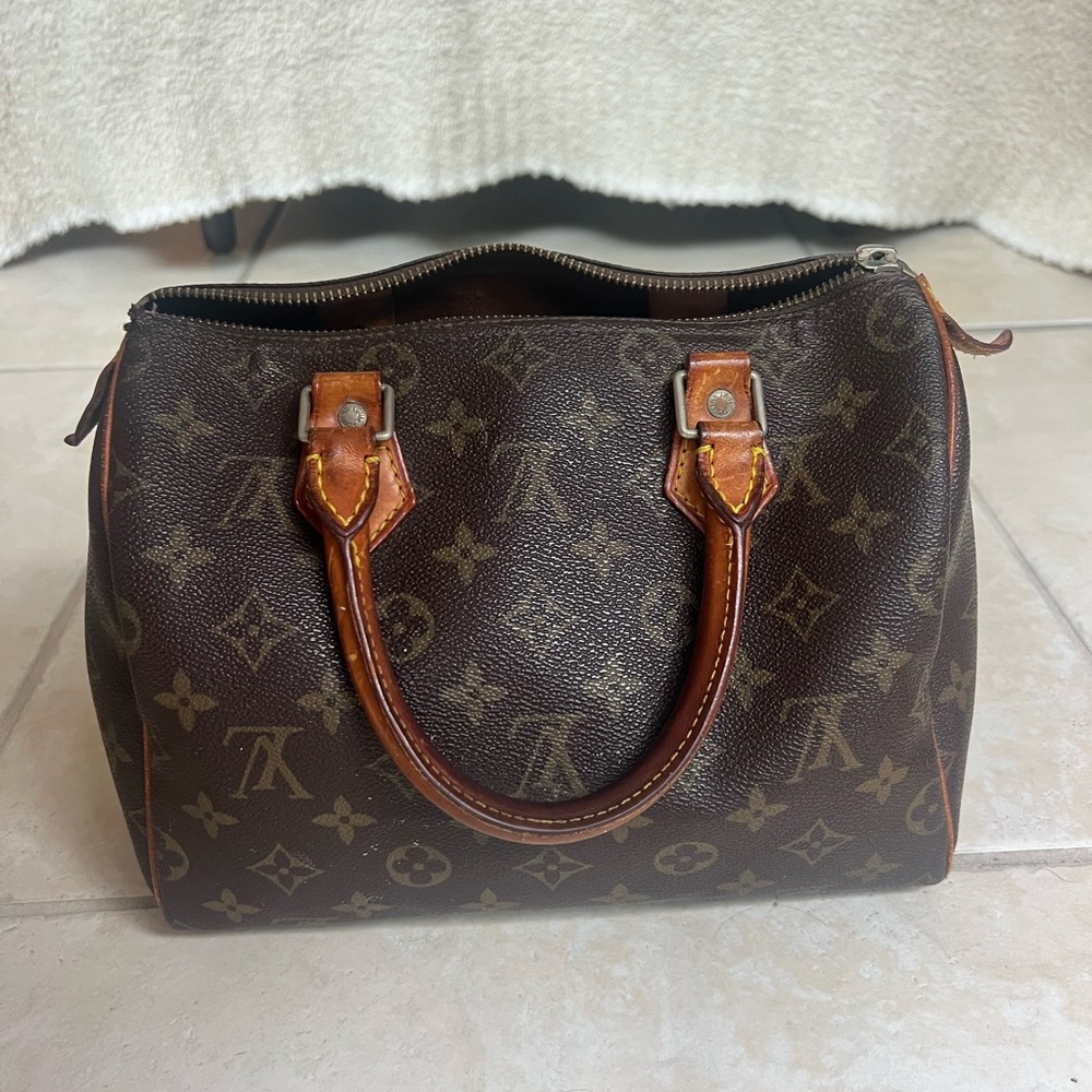 Louis Vuitton Speedy 25 Vintage Brown Monogram Handbag
